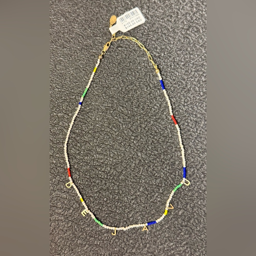 Anthropologie Clare V Multicolor Beaded Necklace